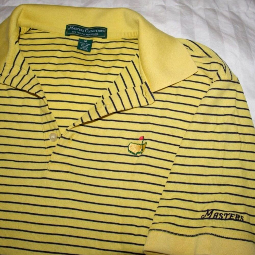 Masters Striped Golf Polo MEDIUM